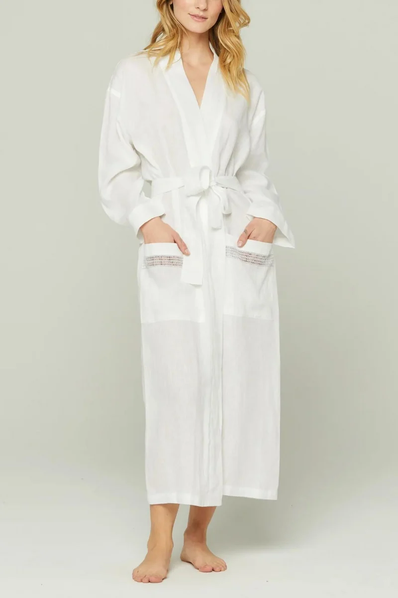 Italian Linen Robe