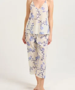 Cami Cropped Pant PJ Set - Riviera Bloom